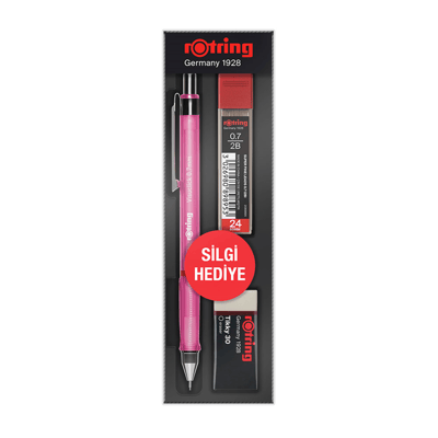ROTRİNG VERSATİL KALEM VİSUCLİCK OKUL SETİ 0.7 PEMBE