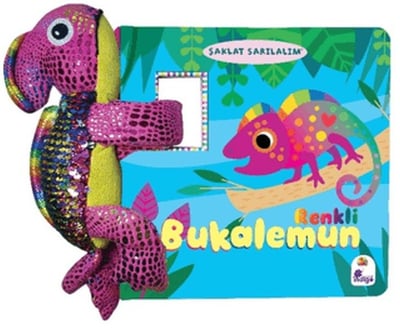 Şaklat Sarılalım - Renkli Bukalemun (Oyuncaklı Kitap)