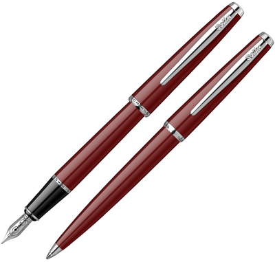SCRIKSS DOLMA KALEM + TÜKENMEZ KALEM SET 33 BORDO
