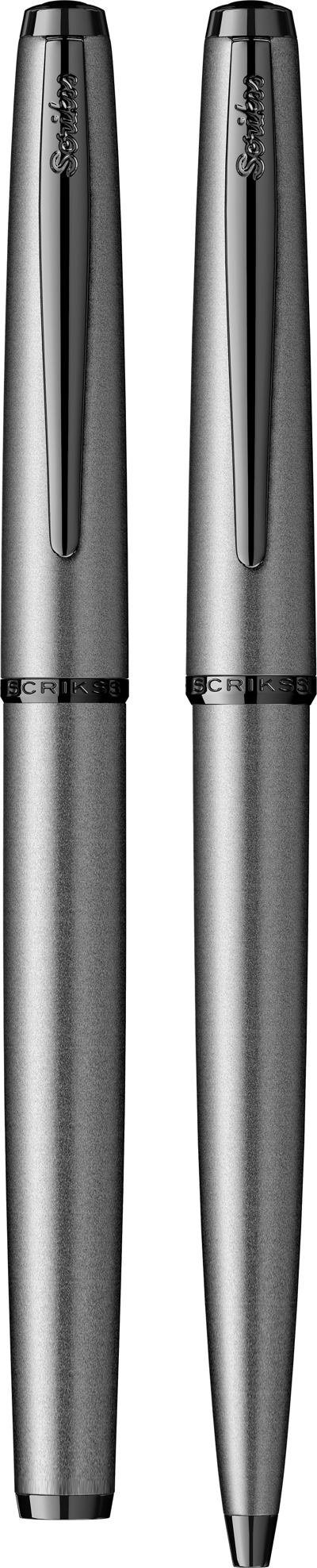 SCRIKSS DOLMA KALEM + TÜKENMEZ KALEM SET 78MG MAT GRİ