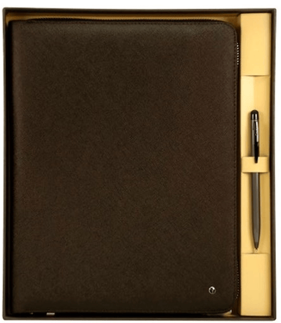 SCRIKSS HEDİYELİK SET DR 8113-2 PORTFÖY + TABLET KILIFI KAHVERENGİ + TOUCH PEN