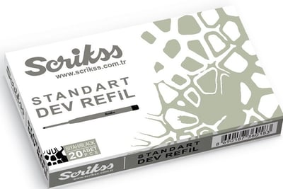 Scrikss Standart Dev Refil Metal (Siyah)