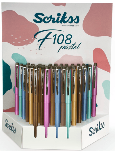 SCRIKSS TÜKENMEZ KALEM F108 36 LI STAND COLOR
