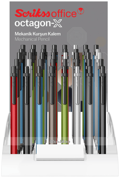 SCRIKSS VERSATİL KALEM OCTAGON-X 0.5-0.7 40 LI STAND