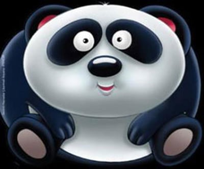 Sevimli Hayvanlar Çıkartmalı Boyama Panda