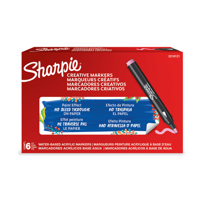 SHARPIE AKRİLİK MARKÖR YUVARLAK UÇ AÇIK PEMBE 2218121