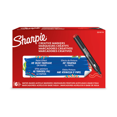 SHARPIE AKRİLİK MARKÖR YUVARLAK UÇ KIRMIZI 2218119