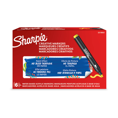 SHARPIE AKRİLİK MARKÖR YUVARLAK UÇ SARI 2218063
