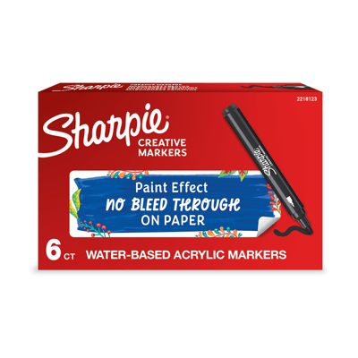 SHARPIE AKRİLİK MARKÖR YUVARLAK UÇ SİYAH 2218123