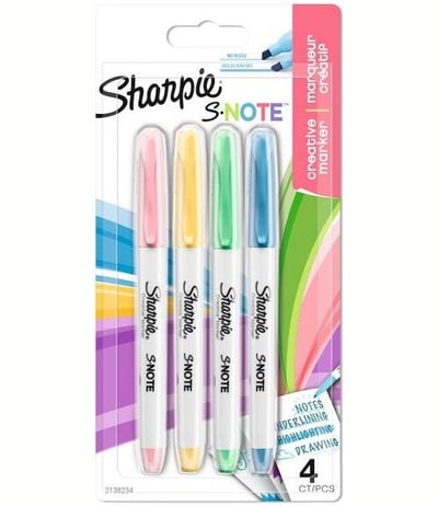 Sharpıe Markör Snote Set Kreatif Kesik Uç  4 Lü Karışık 2138234