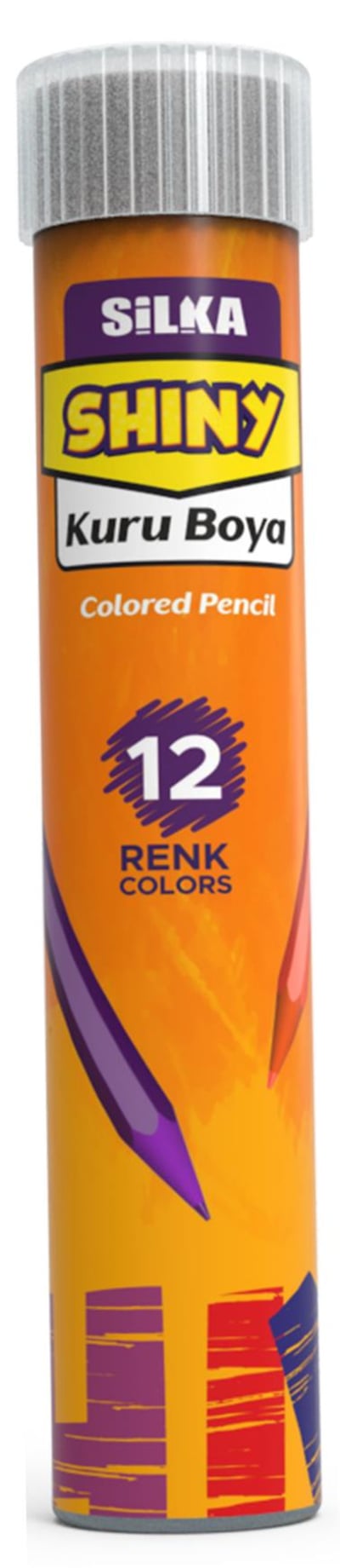 SİLKA KURU BOYA HEX 12 RENK TAM BOY TÜP ART.86T