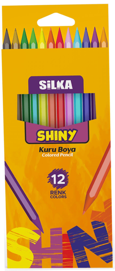 SİLKA KURU BOYA HEX SHINY 12 RENK TAM BOY ART.86
