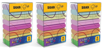 SİLKA SİLGİ CURVED RAINBOW  8x30 LU SG.51