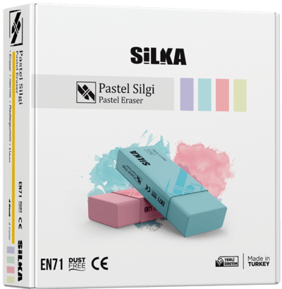 SİLKA SİLGİ PASTEL 4 RENK 20 Lİ ART.4