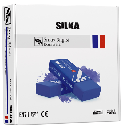 SİLKA SİLGİ SINAV MAVİ 20 Lİ ART.8