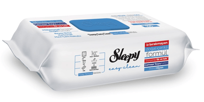 SLEEPY EASY CLEAN YÜZEY TEMİZLİK HAVLUSU 100 LÜ ÇAMAŞIR SUYU KATKILI (MAVİ)