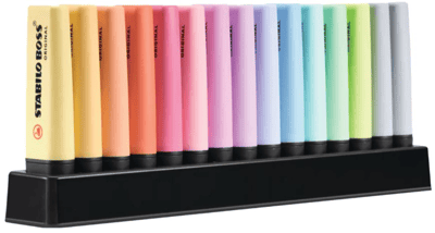 STABILO FOSFORLU KALEM BOSS ORIGINAL SET 15 Lİ YENİ PASTEL 7015-02-5
