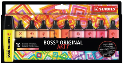 STABILO FOSFORLU KALEM BOSS ORIGINAL SET 10 LU SICAK RENKLER 70/10-1-20