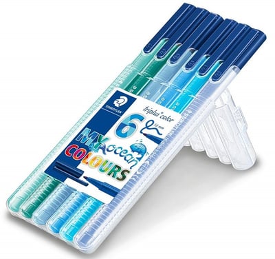 STAEDTLER KEÇELİ KALEM 6LI OKYANUS 323 SB6CS5