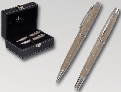 STEELPEN DOLMA KALEM+TÜKENMEZ KALEM SET WORLD SERİSİ MAT BEJ 2723