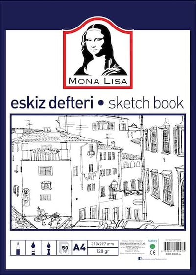 SÜDOR ESKİZ DEFTERİ A4 120g 50YP BN05-4