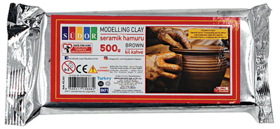 SÜDOR KİL SERAMIK 500 GR KAHVE KİL262