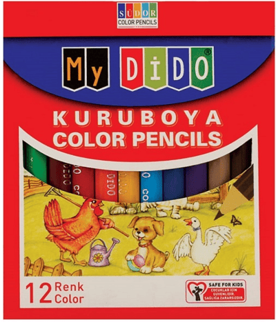 SÜDOR MYDİDO KURU BOYA 12 RENK KISA MYK01