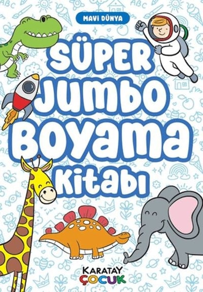 Süper Jumbo Boyama Kitabı - Mavi Dünya
