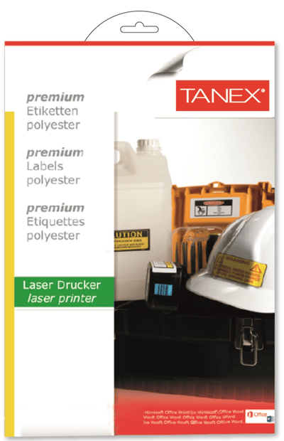 TANEX LASER ETİKET POLYESTER 25 Lİ