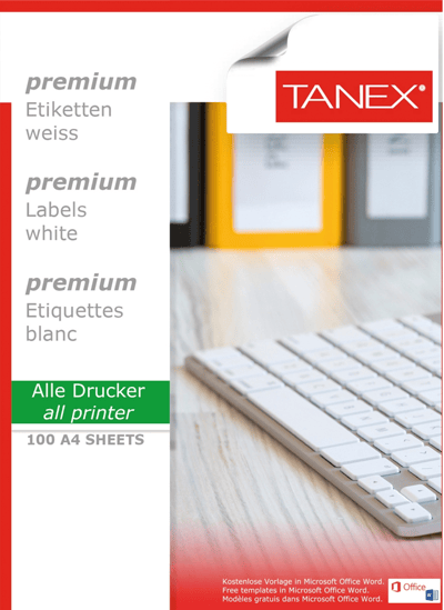 TANEX LASER ETİKET TW-2118 58.4 X 42.3 MM 100 LÜ