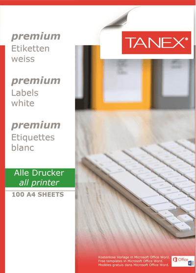 TANEX LASER ETİKET TW-2612 105 X 48 MM ( 12 ) 100 LÜ