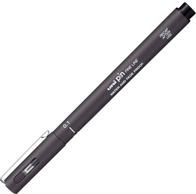 UNİ DRAWING PEN PIN01-200 0.1 KOYU GRİ