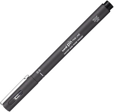UNİ DRAWING PEN PIN05-200 0.5 KOYU GRİ