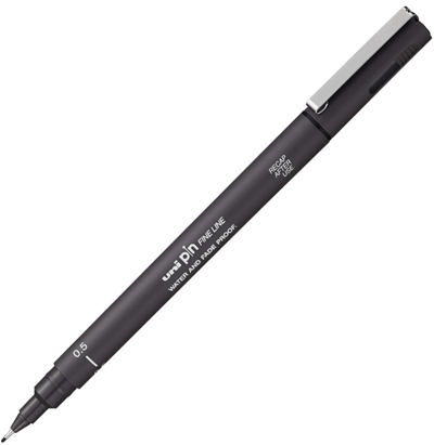 UNİ DRAWING PEN PIN05-200 0.5 KOYU GRİ
