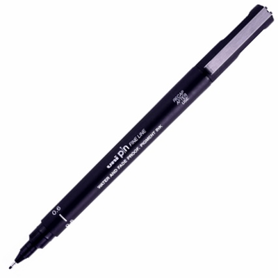 UNİ DRAWING PEN PIN06-200 0.6 SİYAH