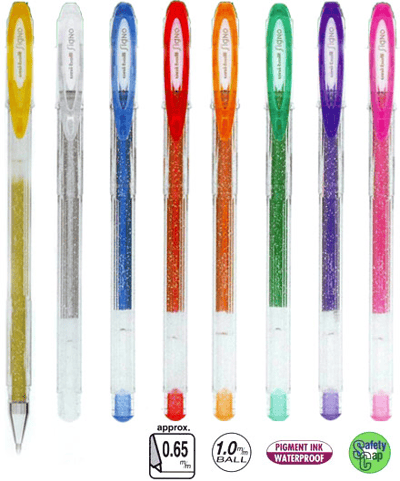 UNİ JEL KALEM SIGNO SPARKLING UM-120SP/4D 1.0 48 Lİ