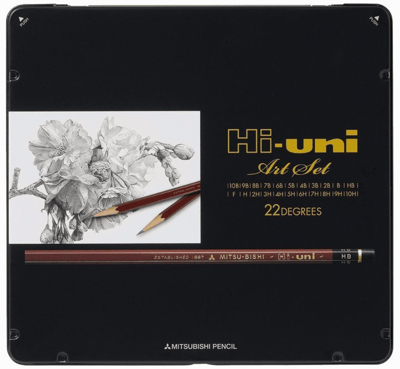 UNİ KURŞUN KALEM DERECELİ ARTSET 22Lİ HUAS 10H-10B