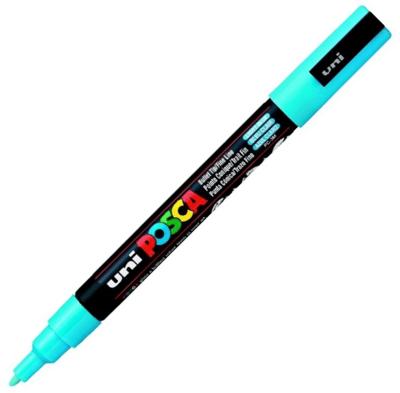 UNİ POSTER MARKÖRÜ POSCA PC-3M 0.9-1.3 AÇIK MAVİ