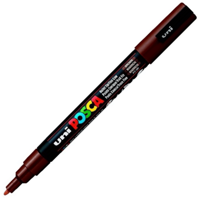 UNİ POSTER MARKÖRÜ POSCA PC-3M 0.9-1.3 KAHVE