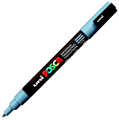 UNİ POSTER MARKÖRÜ POSCA PC-3M 0.9-1.3 KURŞUN GRİ