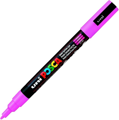 UNİ POSTER MARKÖRÜ POSCA PC-3M 0.9-1.3 PEMBE