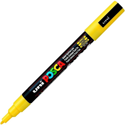 UNİ POSTER MARKÖRÜ POSCA PC-3M 0.9-1.3 SARI