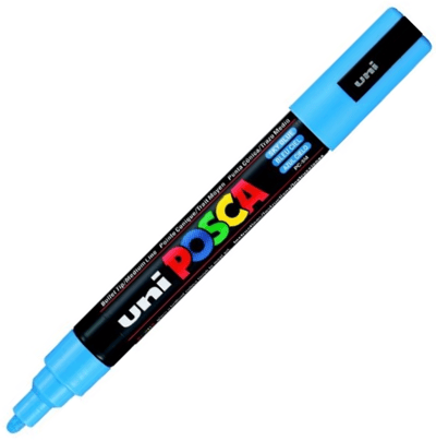 UNİ POSTER MARKÖRÜ POSCA PC-5M 1.8-2.5 GÖK MAVİ