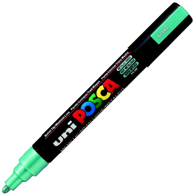 UNİ POSTER MARKÖRÜ POSCA PC-5M 1.8-2.5 METALİK YEŞİL