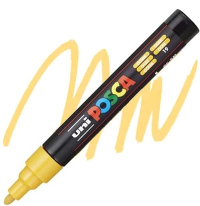 UNİ POSTER MARKÖRÜ POSCA PC-5M 1.8-2.5 OKRA