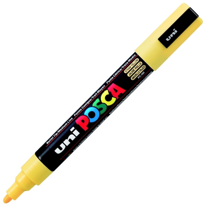 UNİ POSTER MARKÖRÜ POSCA PC-5M 1.8-2.5 SAMAN SARI
