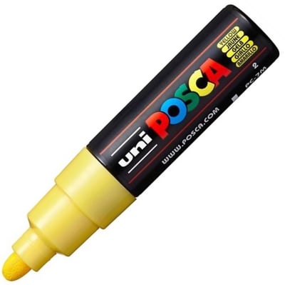 UNİ POSTER MARKÖRÜ POSCA PC-7M 4.5-5.5 SARI