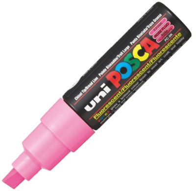 UNİ POSTER MARKÖRÜ POSCA PC-8K 8.0 FOSFORLU PEMBE