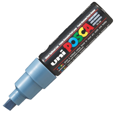UNİ POSTER MARKÖRÜ POSCA PC-8K 8.0 KURŞUN GRİ