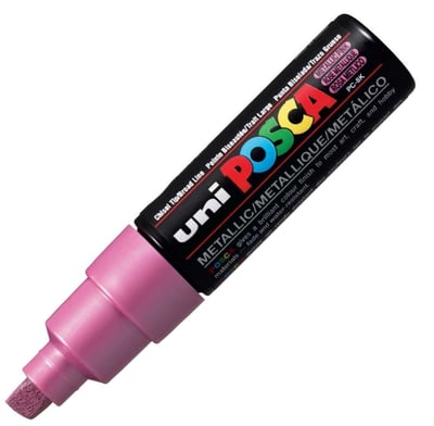 UNİ POSTER MARKÖRÜ POSCA PC-8K 8.0 METALİK PEMBE